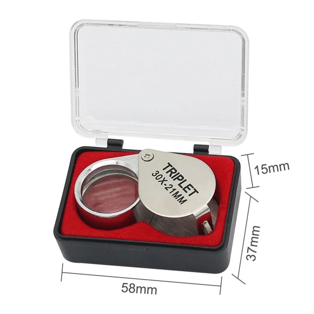 Compact Pocket Loupe Magnifier Foldable Jewelry Magnifying Glass For Reading Diamond Inspection An 4