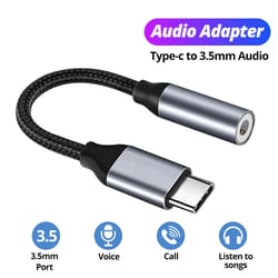 usb type-c to aux adapter for samsung galaxy ultra high-quality audio cable converter