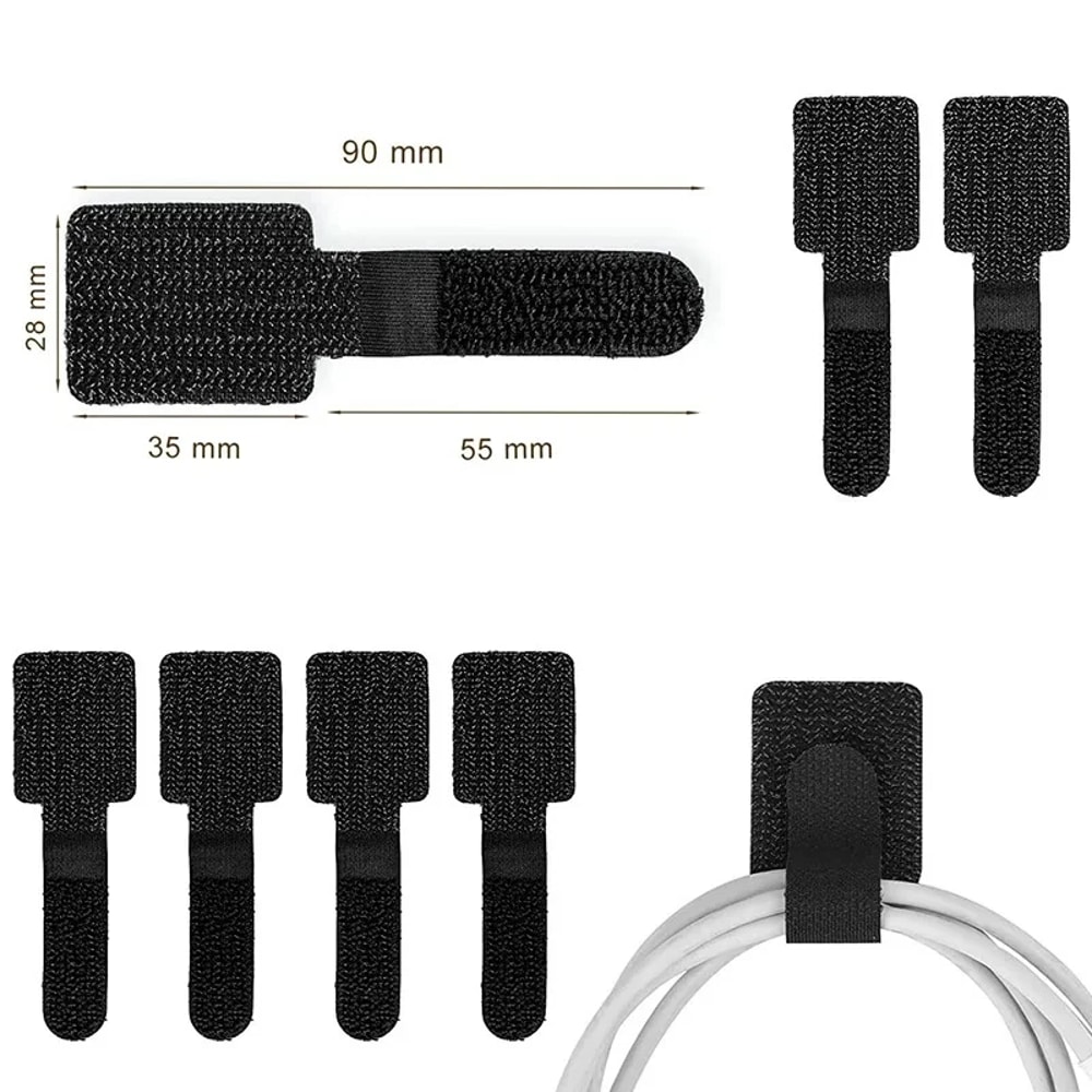 Reusable Nylon Cable Ties For Wire Management Adjustable And Ecofriendly Cable Organizer Straps 1