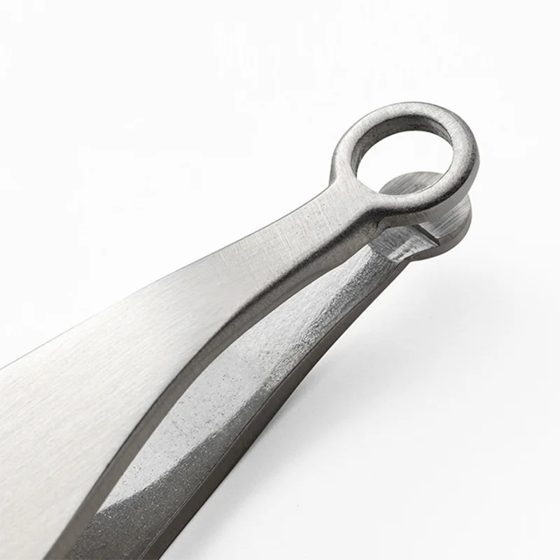 Stainless Steel Nose Hair Trimming Tweezers Precision Eyebrow Facial Trimmer Scissors 5