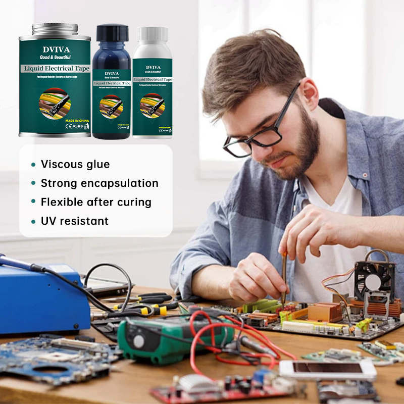 Liquid Electrical Tape Insulation Sealant For Cables Wires Waterproof Flexible Adhesive For Home