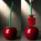 Creative Cherry Shaped Toilet Brush & Holder Set Cute Bathroom Accessory