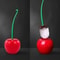 Creative Cherry Shaped Toilet Brush & Holder Set Cute Bathroom Accessory