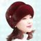Mink Fur Caps For Women Winter Earflap Fisherman Hat Floral Basin Earwarmer 5