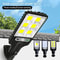 Solar Outdoor LED Courtyard Wall Lamp Human Body Induction Garden Terrace Garage Door Street Ligh 0