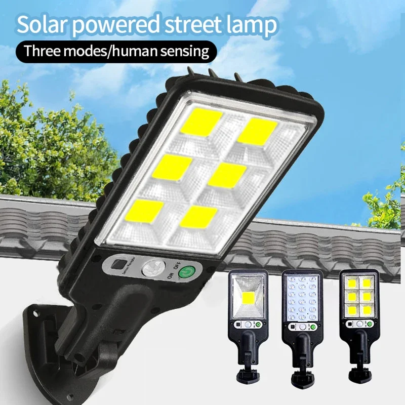 Solar Outdoor LED Courtyard Wall Lamp Human Body Induction Garden Terrace Garage Door Street Ligh 0