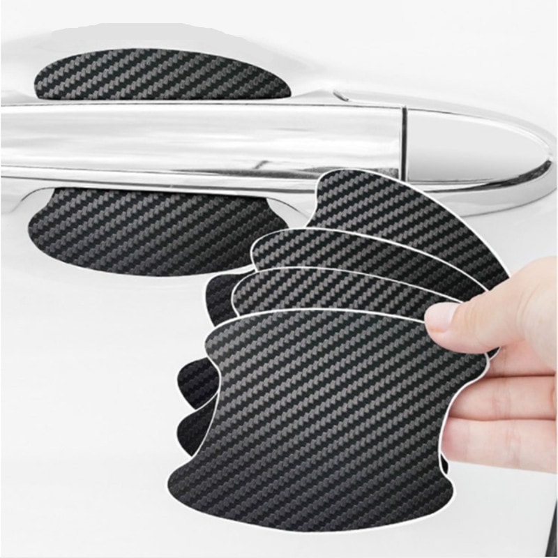 Car Door Protector Sticker Carbon Fiber ScratchResistant Auto Handle Protection Film For Stylish E 0