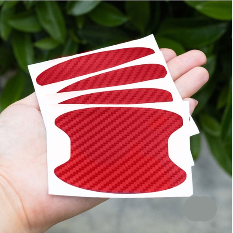 Car Door Protector Sticker Carbon Fiber ScratchResistant Auto Handle Protection Film For Stylish E 1
