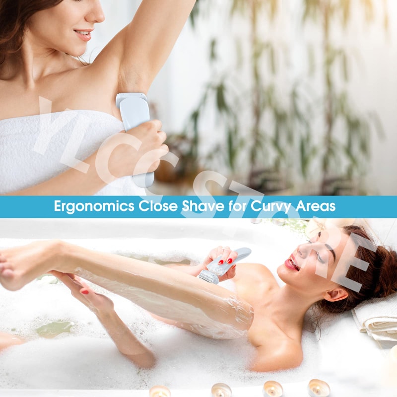 Electric Razor for Women Waterproof Trimmer for Face, Underarms, Legs, and Body Hair Removal