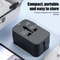 Universal Travel Adapter with Dual USB Port Power Charger Plug Adapter Converter Socket for Worldwide Use