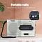 Ultra-Thin Handheld Radio Receiver Player with Built-In Speaker & Headphones Lightweight and Compact