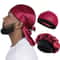Premium Satin Durag Wave Cap with Long Tail Silky Hair Protection Headwrap