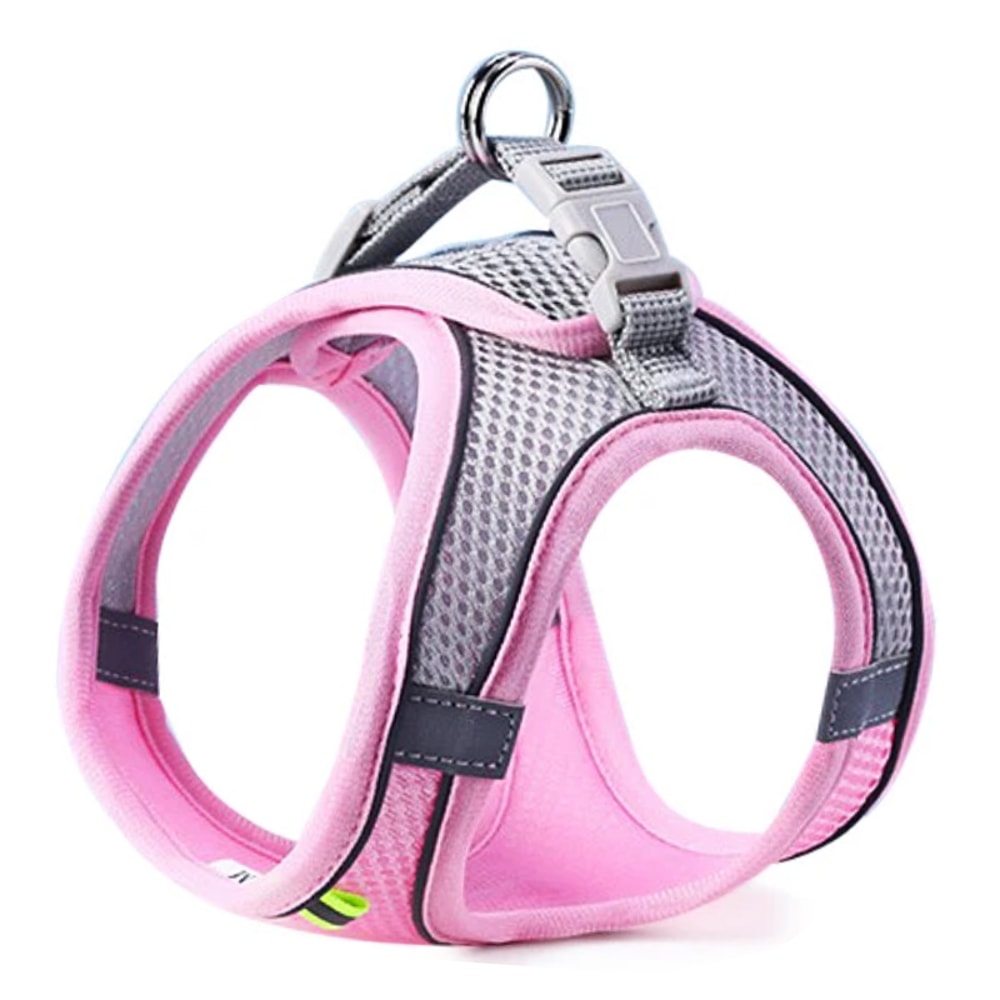 Reflective Adjustable Pet Harness for Small & Medium Dogs Breathable Vest for Outdoor Walking
