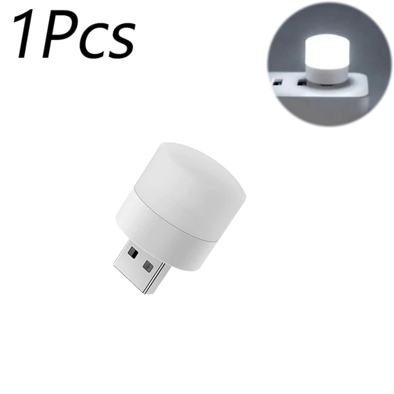 Mini USB LED Night Light With Eye Protection Warm White Adjustable USB Plug Lamp For Reading Char 6