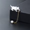 Cartoon Cat Enamel Pin For Women Girls Fashionable Kitten Backpack Collar Brooch Jewelry Gift 2
