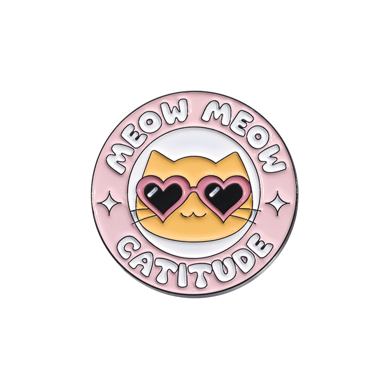 Certified Cat Lady Meow Enamel Pin AntiDepressant Catitude Badge Jewelry 6