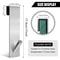 Shaped Stainless Steel Shower Door Hook Towel Bathrobe Holder For Glass Doors 2