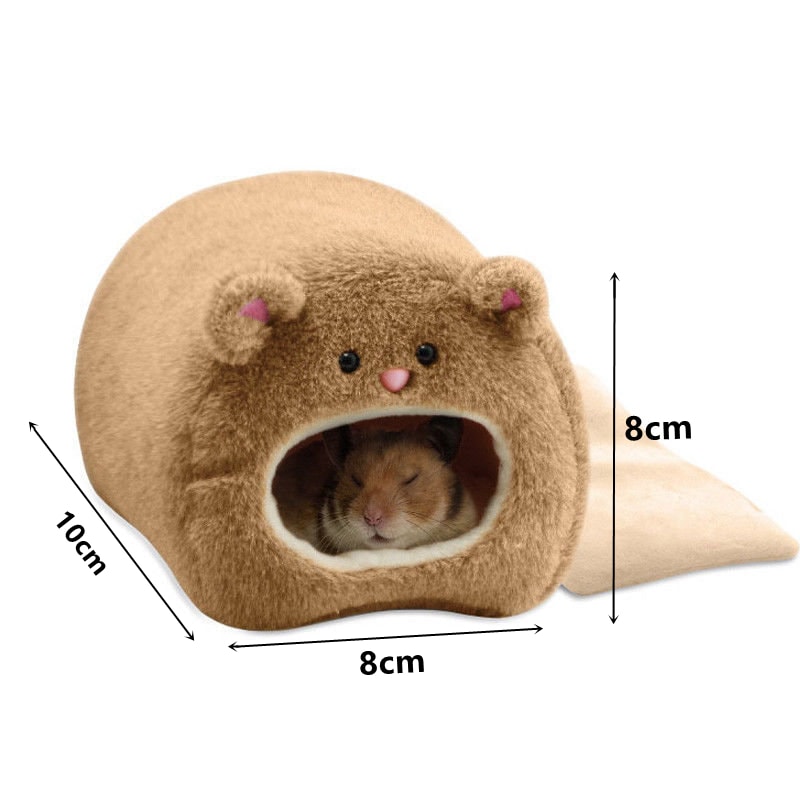Soft Warm Hamster Bed Cozy Winter Hammock Nest For Small Pets Rat Squirrel Pig Mice 4