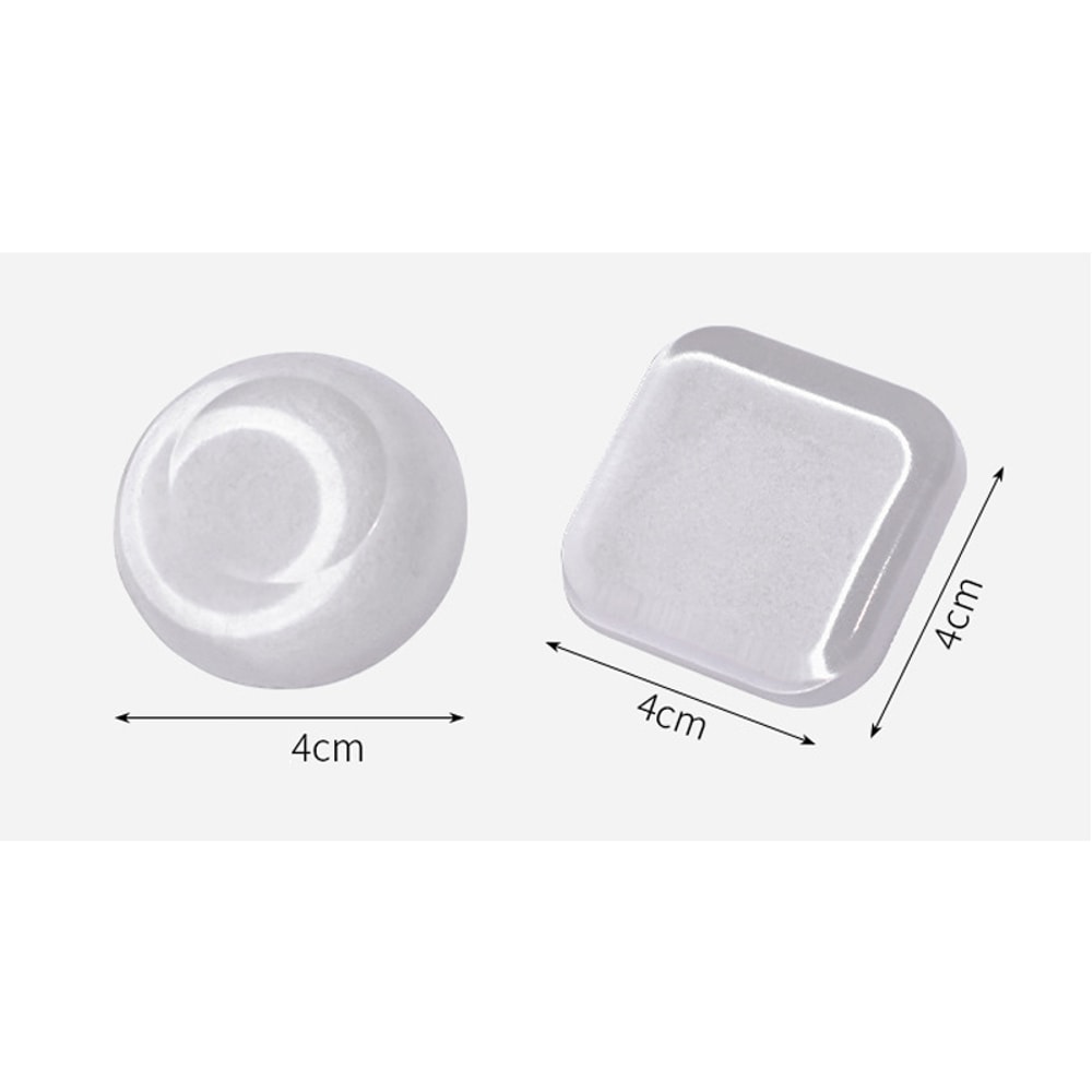 Transparent Silicone Door Stopper Stickers Mute, Anti-Shock, Waterproof Handle Bumpers