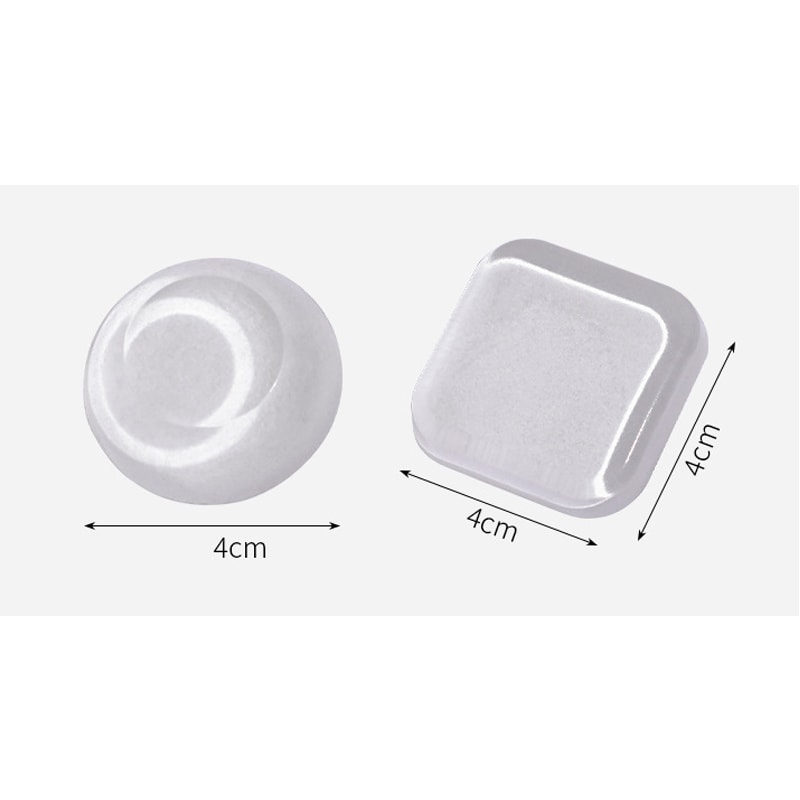 Transparent Silicone Door Stopper Stickers Mute, Anti-Shock, Waterproof Handle Bumpers