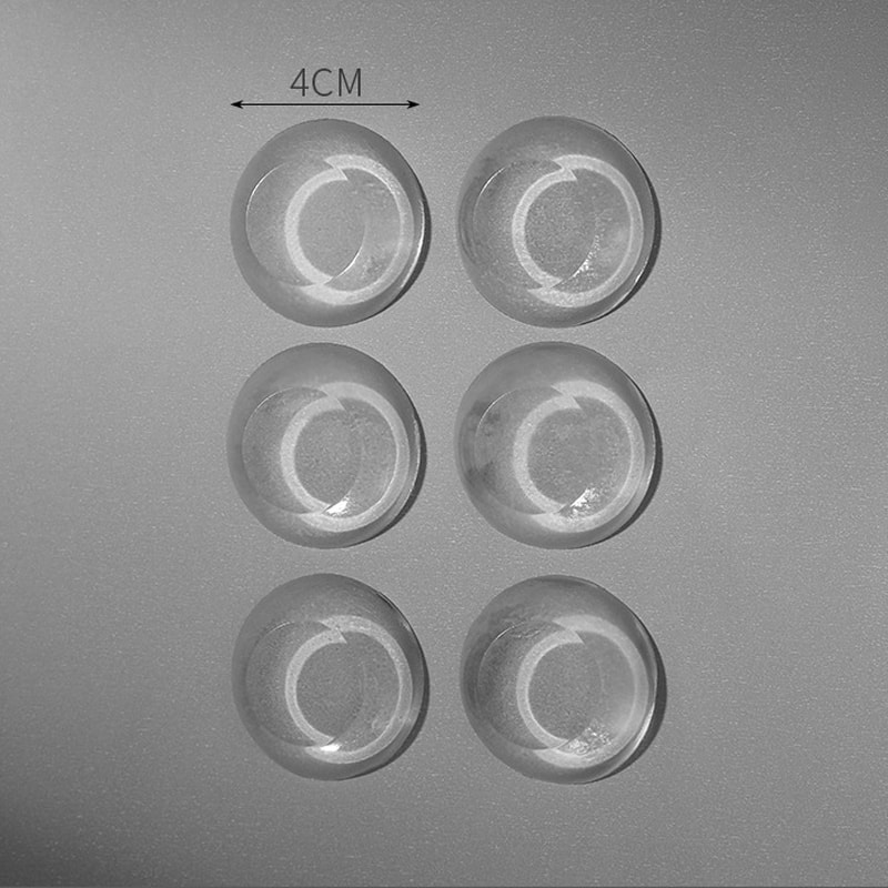 Transparent Silicone Door Stopper Stickers Mute, Anti-Shock, Waterproof Handle Bumpers