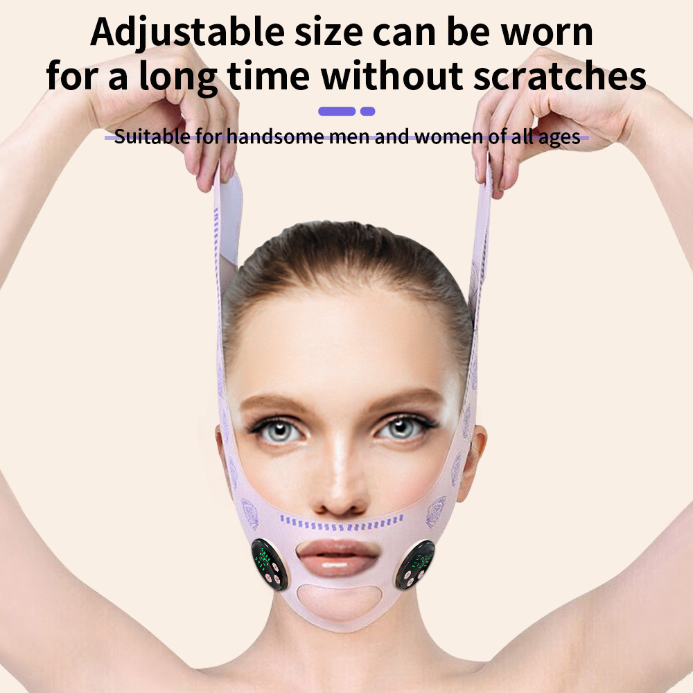 EMS Facial Slimming Strap USB Charging Face Lift Double Chin Reduction Mask 5