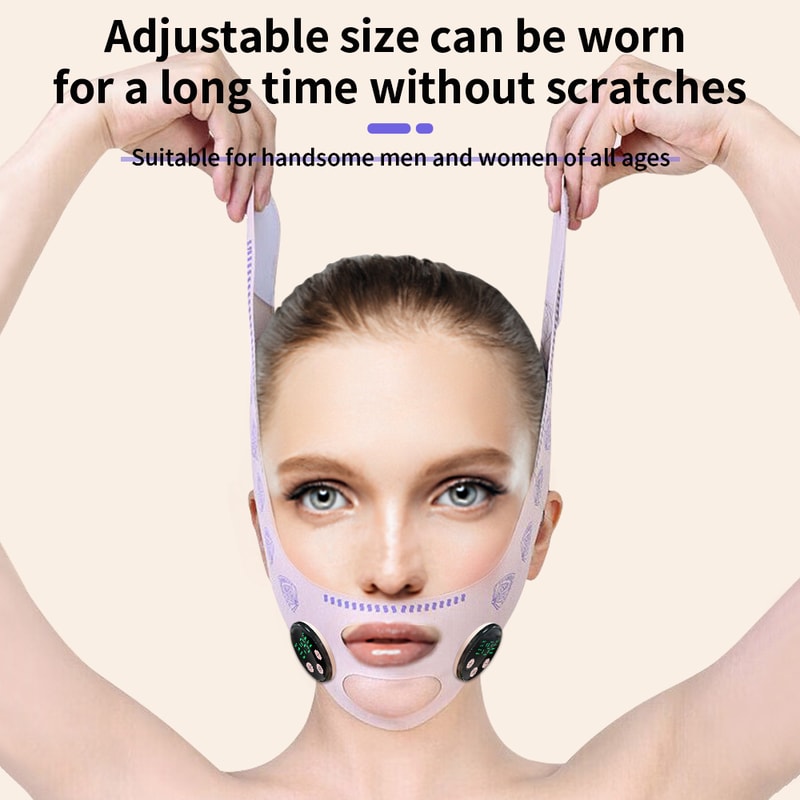 EMS Facial Slimming Strap USB Charging Face Lift Double Chin Reduction Mask 5