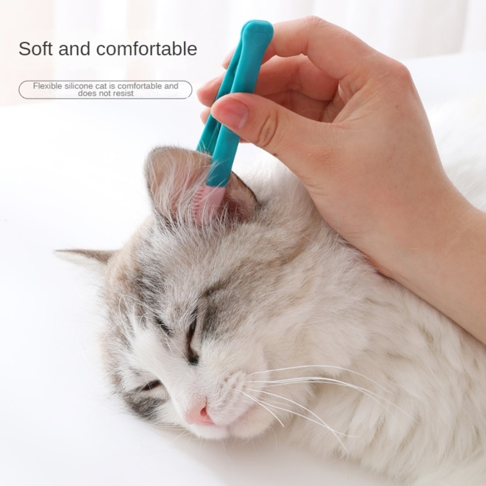 Pet Grooming Comb For Cats Dogs Tear Stain Remover Cleaning Brush For Small Pets 2