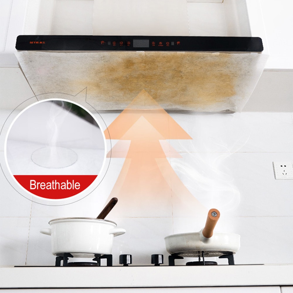 Disposable Hood Oil Filter Paper NonWoven Grease Filter For Kitchen Extractor Fans 2