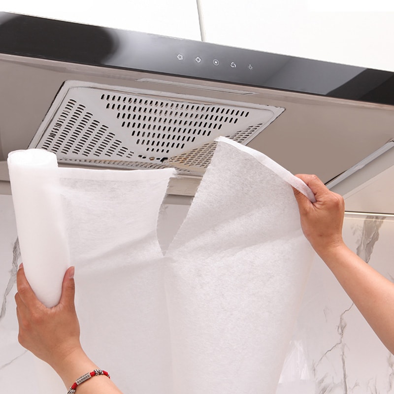 Disposable Hood Oil Filter Paper NonWoven Grease Filter For Kitchen Extractor Fans 3