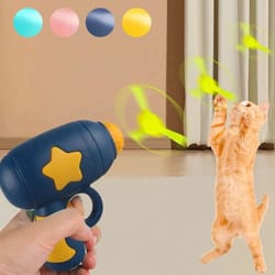 interactive flying disc toy for cats | mini launching pet training toy for kitten games