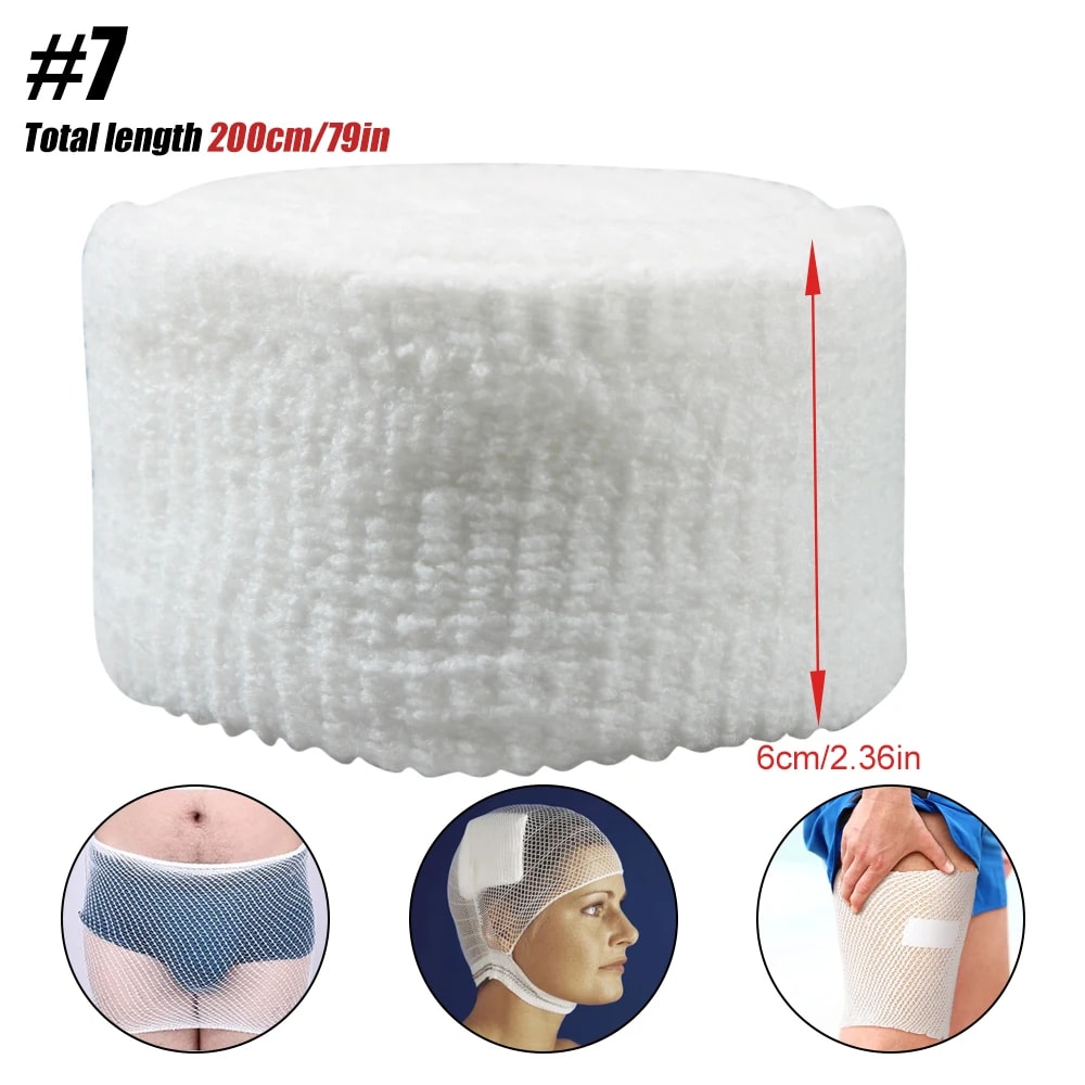 Elastic Net Tubular Bandage Breathable Wound Dressing Retainer For Ankle Adults 6
