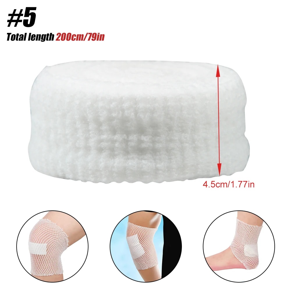 Elastic Net Tubular Bandage Breathable Wound Dressing Retainer For Ankle Adults 8