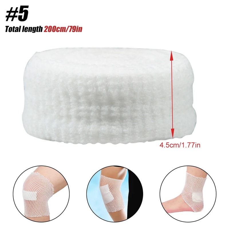 Elastic Net Tubular Bandage Breathable Wound Dressing Retainer For Ankle Adults 8