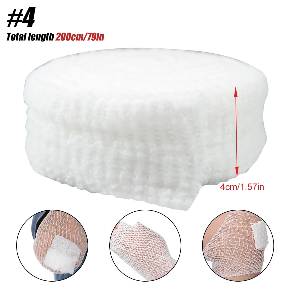 Elastic Net Tubular Bandage Breathable Wound Dressing Retainer For Ankle Adults 9