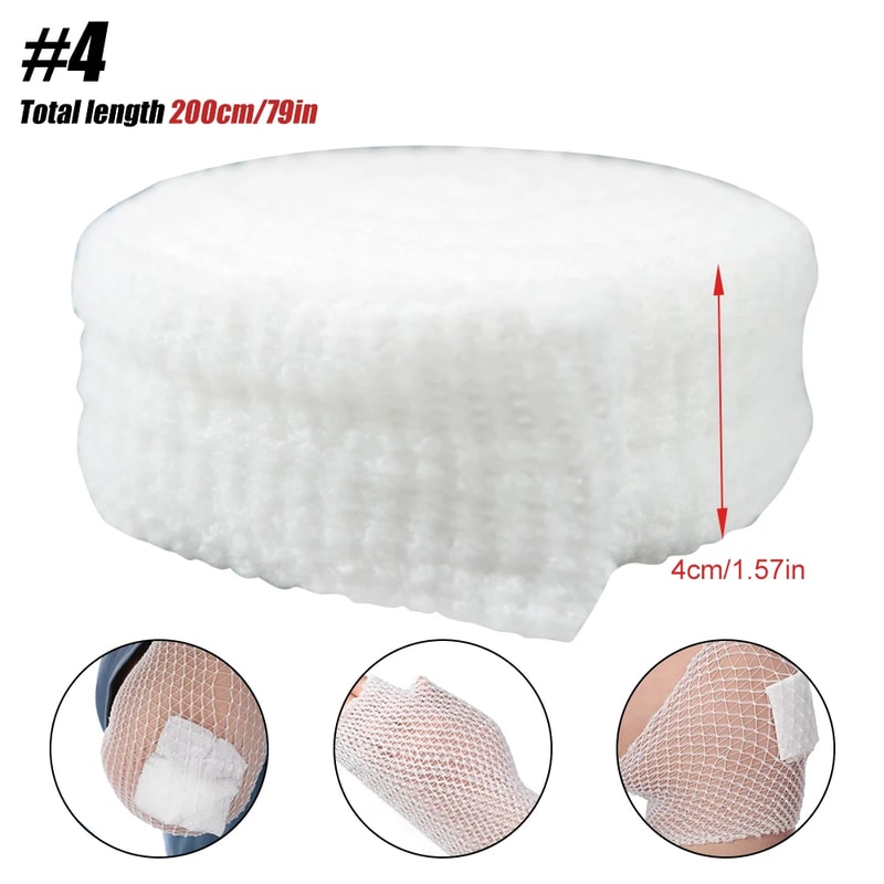 Elastic Net Tubular Bandage Breathable Wound Dressing Retainer For Ankle Adults 9