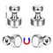 Magnetic Nail Teaching & Office Calligraphy Nails Strong Whiteboard Magnet for Refrigerator and Painting
