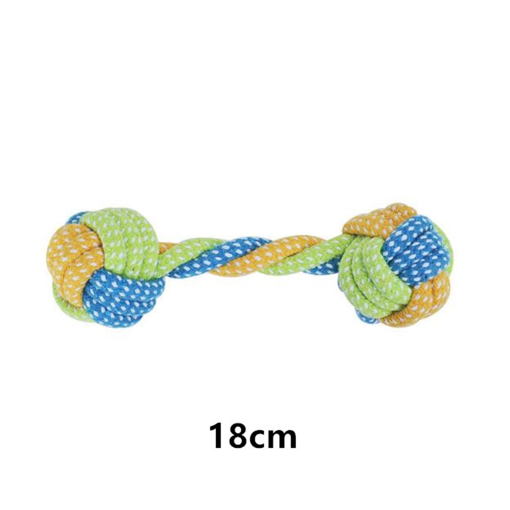 Interactive Cotton Rope Dog Toy Ball And Toothbrush Chew For Small And Large Dogs 8