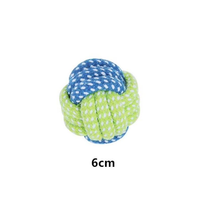 Interactive Cotton Rope Dog Toy Ball And Toothbrush Chew For Small And Large Dogs 6