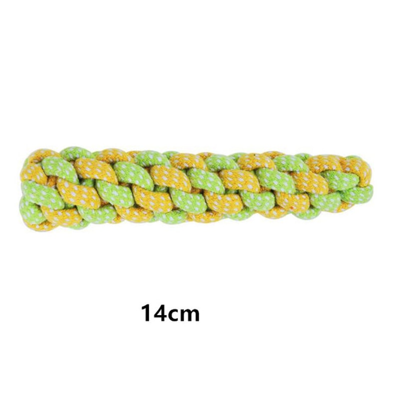 Interactive Cotton Rope Dog Toy Ball And Toothbrush Chew For Small And Large Dogs 7