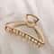 Elegant Gold Color Hollow Geometric Hair Claw for Women Metal Hairpin, Fashion Hair Accessories