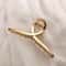 Elegant Gold Color Hollow Geometric Hair Claw for Women Metal Hairpin, Fashion Hair Accessories