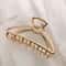 Elegant Gold Color Hollow Geometric Hair Claw for Women Metal Hairpin, Fashion Hair Accessories