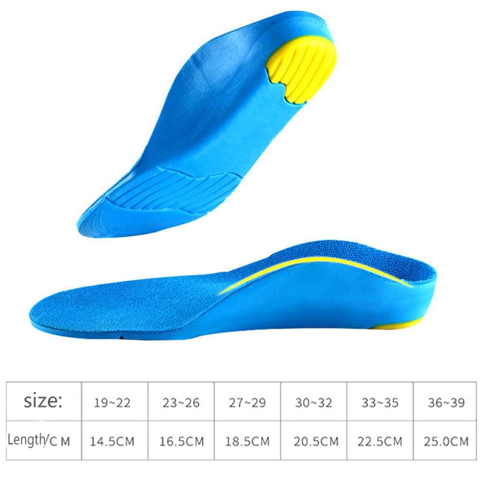 Kids Orthotic Insoles for Flat Feet & Arch Support | Cushioned Comfort for Active Kids
