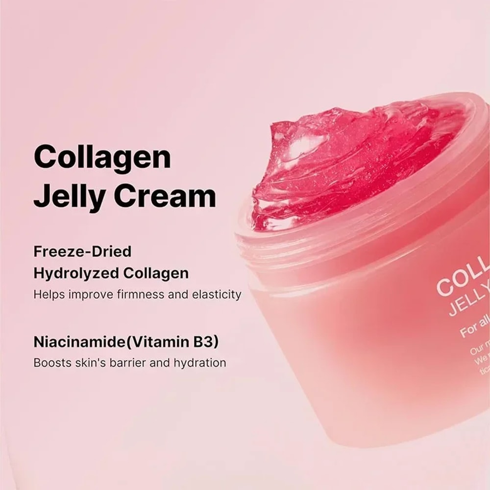 Sakura Collagen Jelly Mask Niacinamide & Hydrolyzed Collagen for Skin Barrier & Deep Hydration