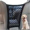Pet Car Barrier with Automatic Safety Mesh Storage Bag Back Seat Protector for Dogs