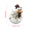 Funny Chicken Fence Decor Statue – Resin Farmyard Hen Sculpture for Garden, Yard & Home Decoration