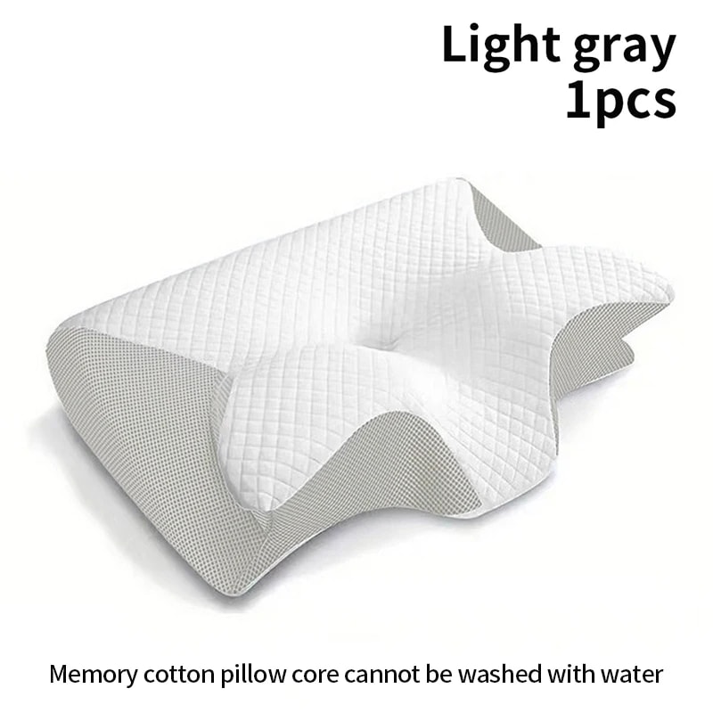 Ergonomic Memory Foam Pillow for Better Sleep Neck Support, Cervical Orthopedic Travel Pillow