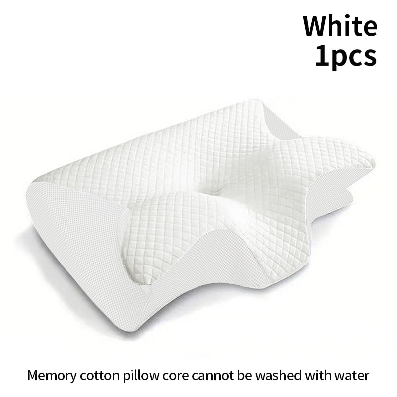 Ergonomic Memory Foam Pillow for Better Sleep Neck Support, Cervical Orthopedic Travel Pillow