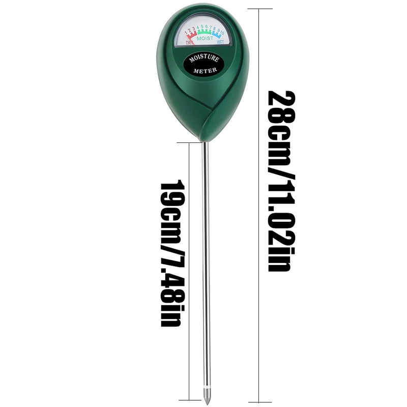 Soil Moisture Meter for House Plants and Lawn No Batteries Required, Easy-to-Use Hygrometer Sensor for Gardening